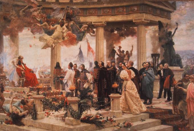 Vlaho Bukovac:
Hrvatski narodni preporod,
1896. g.
HPM/PMH-19063